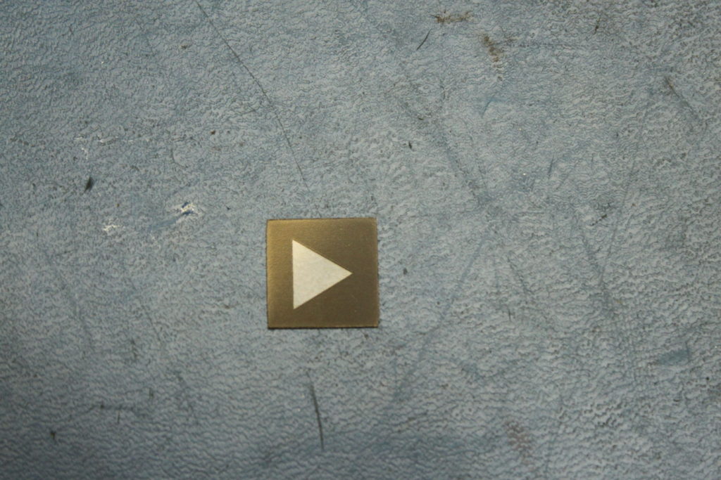 REVERSE “ARROW” SYMBOL MYLAR INSERT | Inclinator Dealer Access Portal